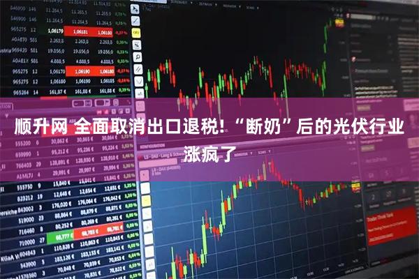 顺升网 全面取消出口退税! “断奶”后的光伏行业涨疯了