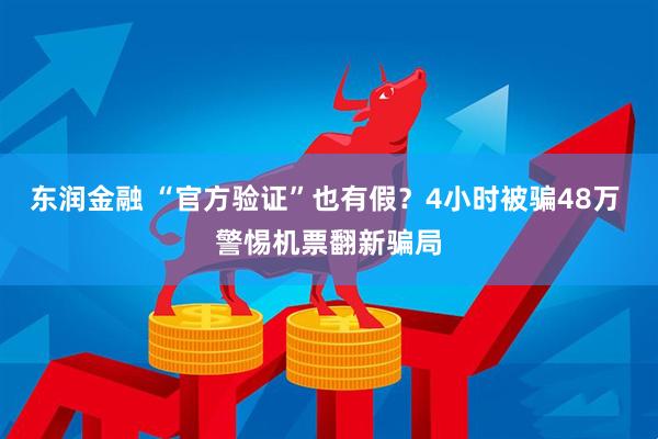 东润金融 “官方验证”也有假？4小时被骗48万 警惕机票翻新骗局