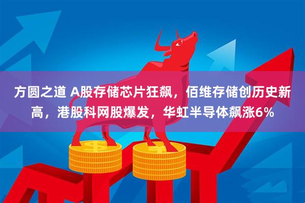 方圆之道 A股存储芯片狂飙,佰维存储创历史新高,港股科网股爆发,华虹半导体飙涨6%