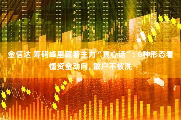 金信达 筹码峰里藏着主力“真心话”: 6种形态看懂资金动向, 散户不被洗