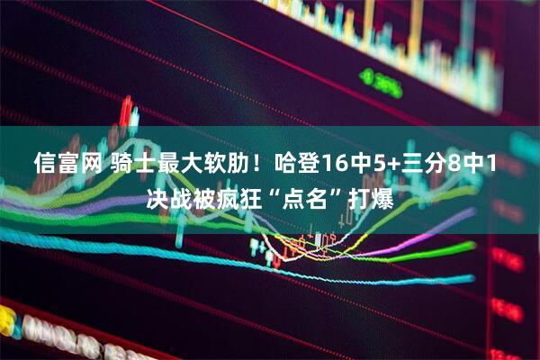 信富网 骑士最大软肋！哈登16中5+三分8中1 决战被疯狂“点名”打爆